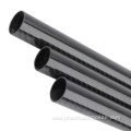 Plain glossy carbon fiber tube